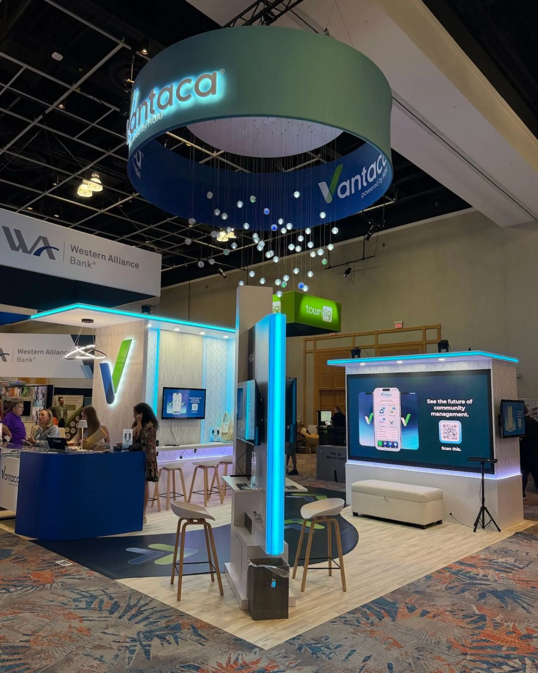 20x20 Island booth design by Exhibitus
